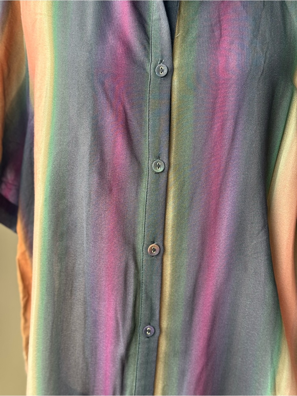 DISSH LULU OMBRE VACATION SHIRT Size 6 - Picture 4 of 10